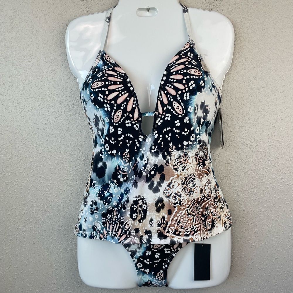 NWT Kenneth Cole Tankini And Matching Swim Bottoms Sizes S, M, L, or XL